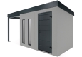 Garden house with two skylights and 2m left gazebo